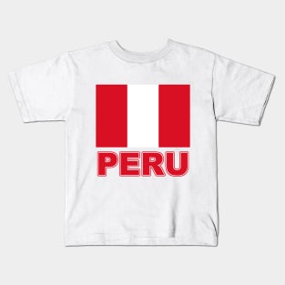 The Pride of Peru - Peruvian National Flag Design Kids T-Shirt